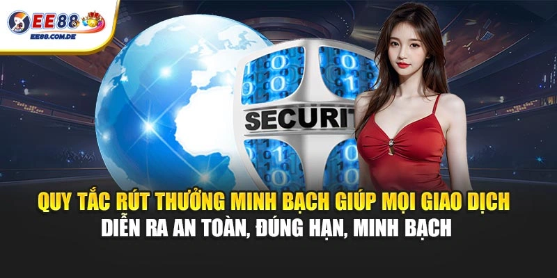 Quy tắc rút thưởng minh bạch giúp mọi giao dịch diễn ra an toàn, đúng hạn, minh bạch